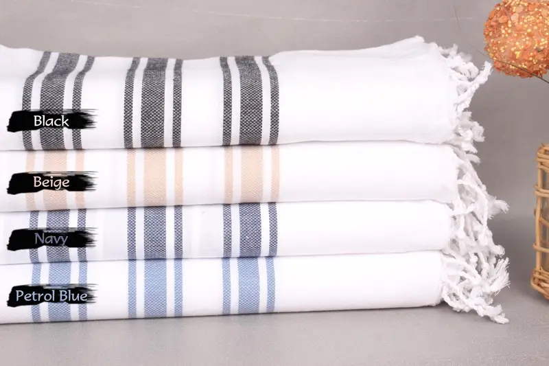 Family Gift, Bachelorette Party Favors, Peshtemal Towel, Custom Wedding Gift, Family Gift Basket, Large Turkish Towel, 70x40 Cotton Striped Towel - 2