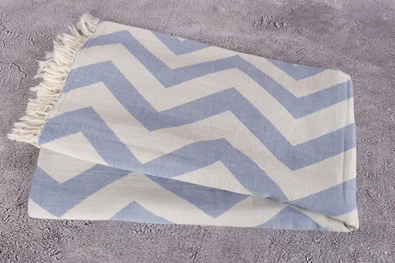 Turkish bath towel, Thin towel, Best Wedding Gift, Lightweight Turkish towel, Home Gift, 70x40 Cotton Zigzag Design Towel, Girls Weekend Favors - 6