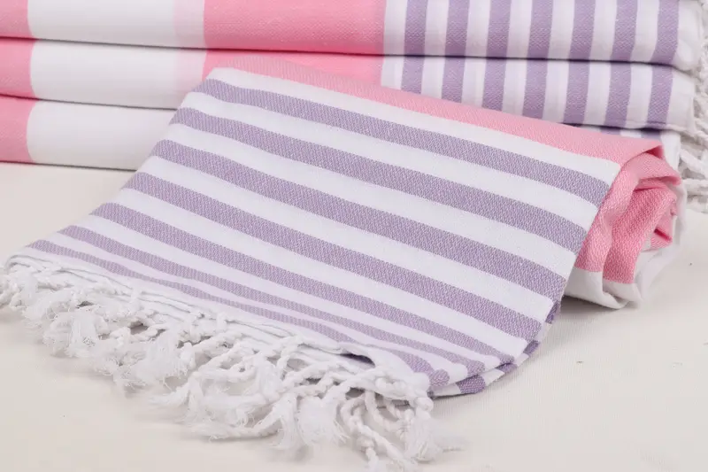 Bulk Order Towel, Personalized Bridesmaid Gift, Bridesmaid Favors, Bath towel, Sand-Resistant Peshtemal, 70x40 Cotton Striped Towel, Handmade Gift - 4
