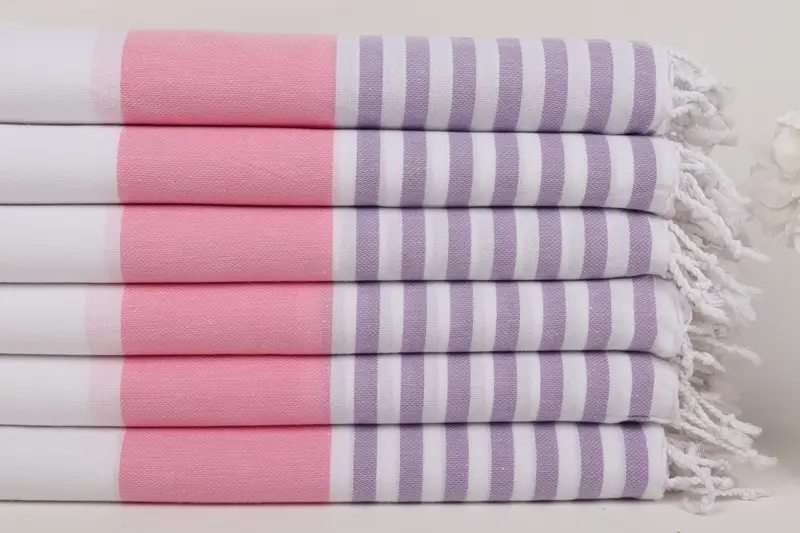 Bulk Order Towel, Personalized Bridesmaid Gift, Bridesmaid Favors, Bath towel, Sand-Resistant Peshtemal, 70x40 Cotton Striped Towel, Handmade Gift - 3