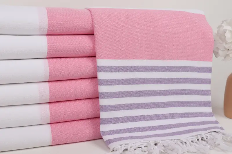 Bulk Order Towel, Personalized Bridesmaid Gift, Bridesmaid Favors, Bath towel, Sand-Resistant Peshtemal, 70x40 Cotton Striped Towel, Handmade Gift - 2