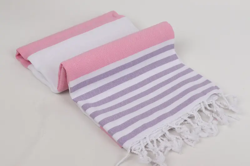 Bulk Order Towel, Personalized Bridesmaid Gift, Bridesmaid Favors, Bath towel, Sand-Resistant Peshtemal, 70x40 Cotton Striped Towel, Handmade Gift - 6