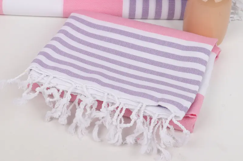 Bulk Order Towel, Personalized Bridesmaid Gift, Bridesmaid Favors, Bath towel, Sand-Resistant Peshtemal, 70x40 Cotton Striped Towel, Handmade Gift - 5