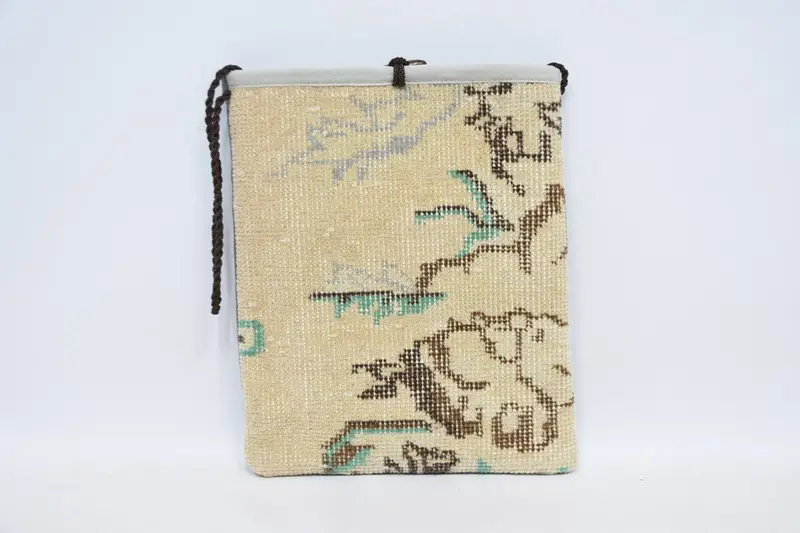 アールデコ、ウエスタン&カウボーイキリムバッグ、ウール、ジッパー開閉、ヴィンテージモチーフ