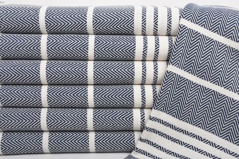40x20 Cotton Striped Towel, Bridal Gifts, Holiday Towel, Bulk Order Towel, Custom Hand Towel, Personalized Kitchen Towel, Turkish Towel Hand Towel - 2