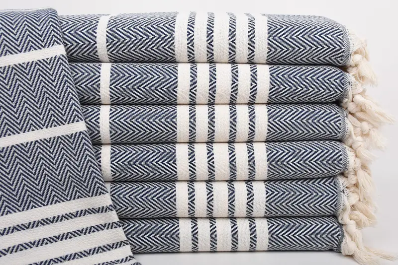 40x20 Cotton Striped Towel, Bridal Gifts, Holiday Towel, Bulk Order Towel, Custom Hand Towel, Personalized Kitchen Towel, Turkish Towel Hand Towel - 1