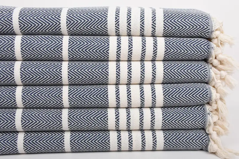 40x20 Cotton Striped Towel, Bridal Gifts, Holiday Towel, Bulk Order Towel, Custom Hand Towel, Personalized Kitchen Towel, Turkish Towel Hand Towel - 3