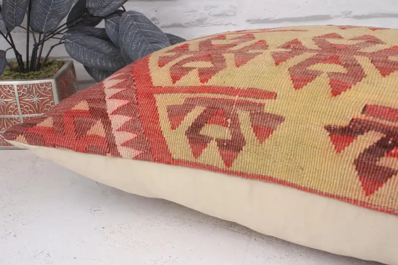 Turkish Kilim Pillow, Pillow for Couch, Interior Designer Pillow, Lounge Throw Pillow Sham, Pillow Cover, 16x24 Green Pillow - 6