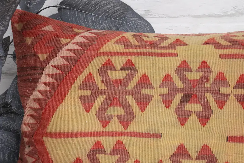 Turkish Kilim Pillow, Pillow for Couch, Interior Designer Pillow, Lounge Throw Pillow Sham, Pillow Cover, 16x24 Green Pillow - 2