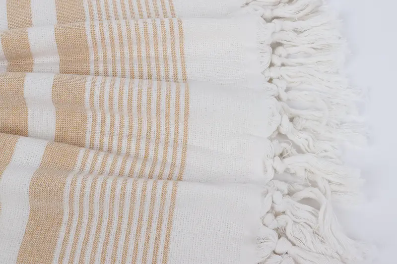 Lightweight towel, Beach Towel Gift, Scarf Towel, Monogrammed Beach Towel, Turkish bath towel for spa, 68x40 Cotton Striped Terry Towel, Peshtemal - 8