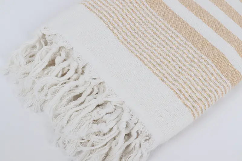 Lightweight towel, Beach Towel Gift, Scarf Towel, Monogrammed Beach Towel, Turkish bath towel for spa, 68x40 Cotton Striped Terry Towel, Peshtemal - 7