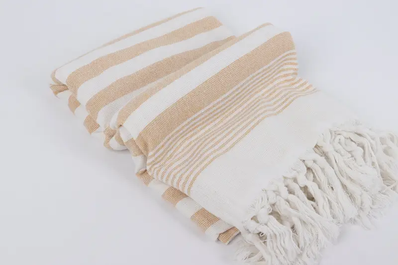 Lightweight towel, Beach Towel Gift, Scarf Towel, Monogrammed Beach Towel, Turkish bath towel for spa, 68x40 Cotton Striped Terry Towel, Peshtemal - 6