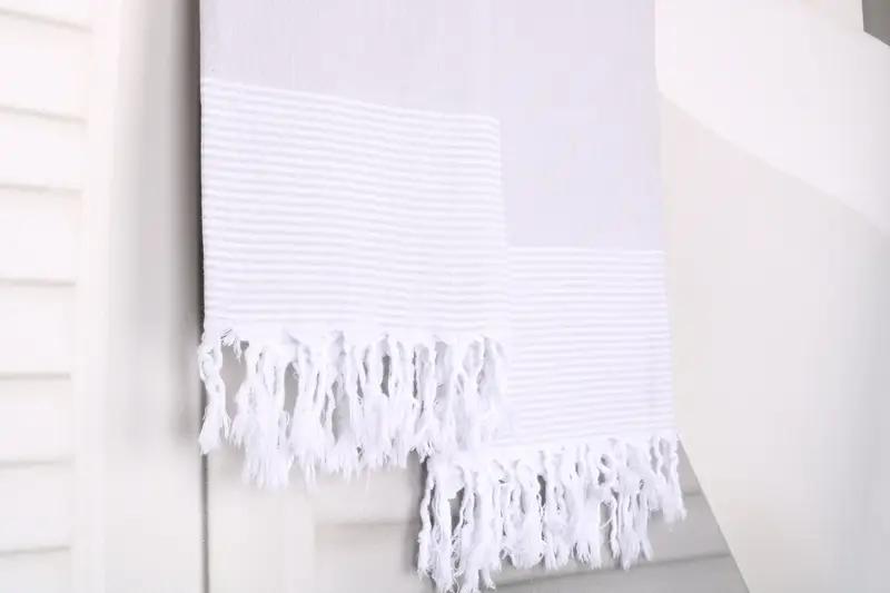Luxury towel, 80x36 Cotton Striped Towel, Sand-resistant Turkish towel for the beach, Best Beach Towel, Soft towel, Custom Name Towel, Bridal Gifts - 8