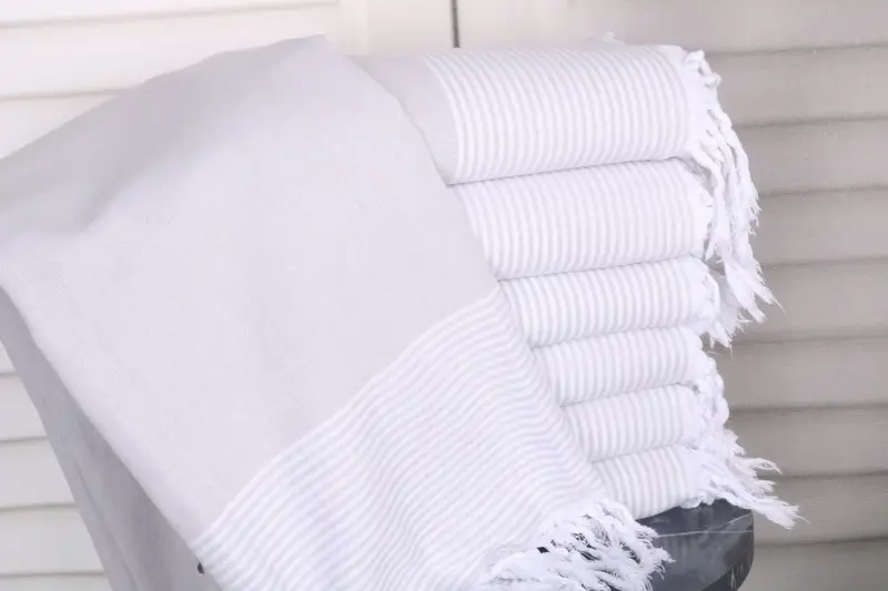 Luxury towel, 80x36 Cotton Striped Towel, Sand-resistant Turkish towel for the beach, Best Beach Towel, Soft towel, Custom Name Towel, Bridal Gifts - 1