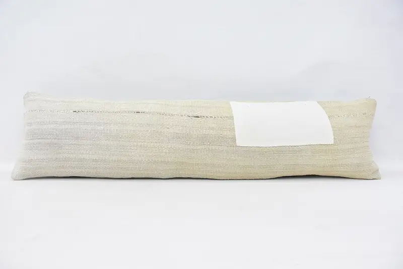 12x48 White Pillow Case, Vintage Kilim Throw Pillow, Cushion, Custom Cushion Cover, Home Decor Pillow, Authentic Pillow Cover, Vintage Pillow - 1