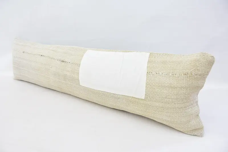 12x48 White Pillow Case, Vintage Kilim Throw Pillow, Cushion, Custom Cushion Cover, Home Decor Pillow, Authentic Pillow Cover, Vintage Pillow - 5