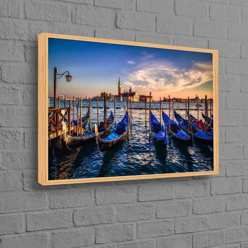 Venice Grand Canal Gondola Canvas Print - Elegant Italy Landscape