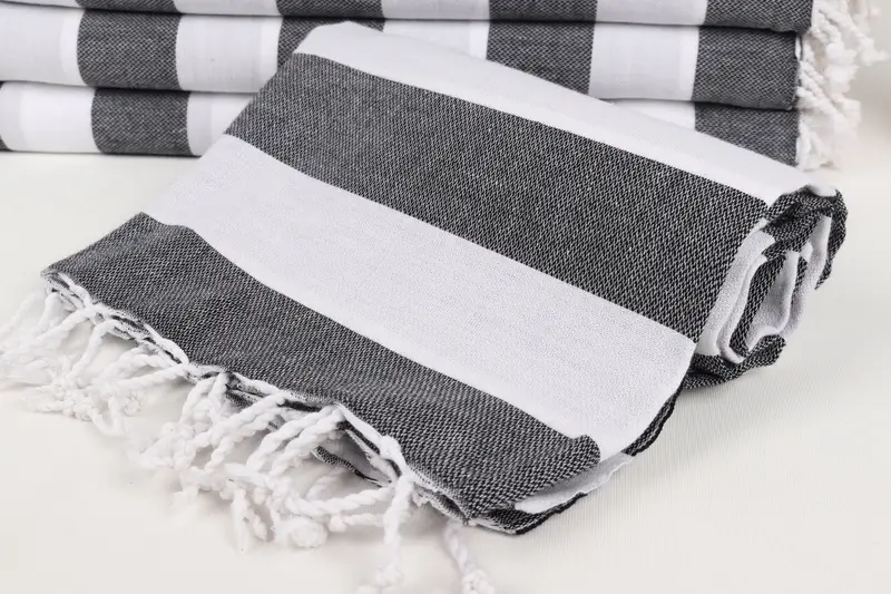 Quick-dry peshtemal, Personalized Home Gift Wedding, Bachelor Party Favors, Beach Towel Bulk, Organic Turkish towel, 70x40 Cotton Striped Towel - 4