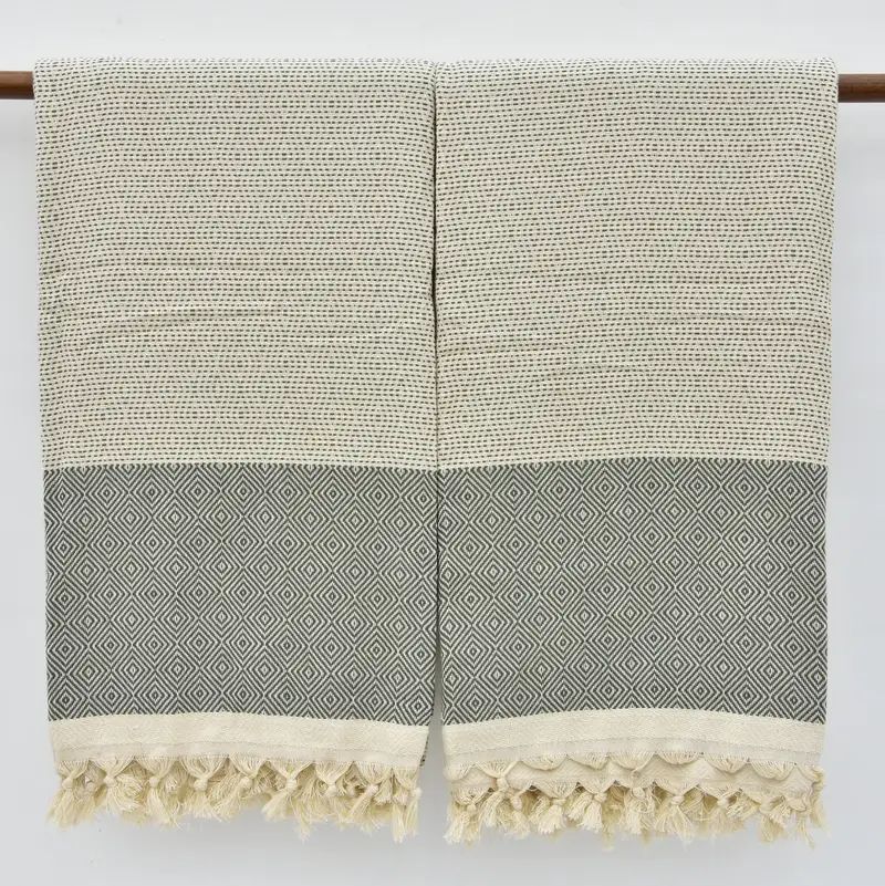 Wedding Favors, Turkish Bedspread, Throw Blanket Couch, Personalized Wedding Gift, 104x80 Cotton Diamond Towel, Personalized Blanket - 7