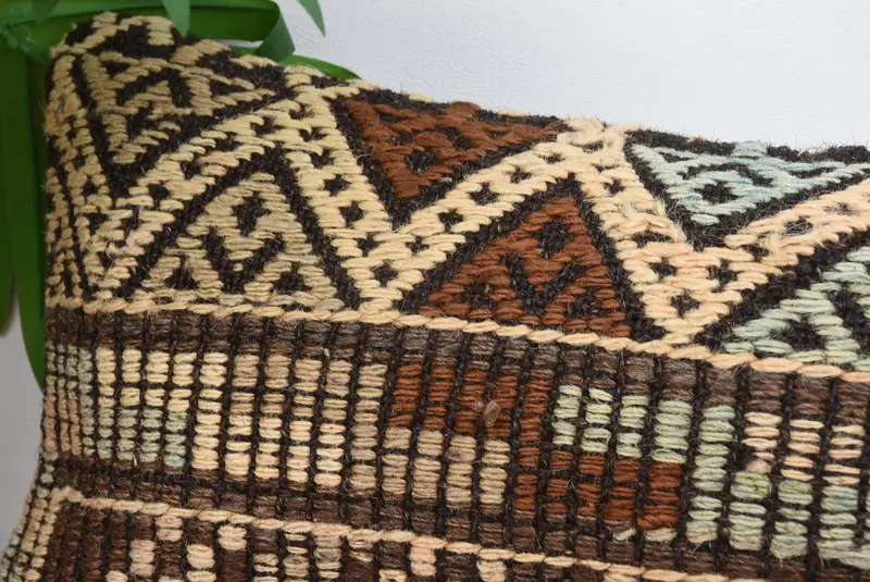 Pillow for Sofa, Kilim Pillow Cover, Anatolian Pillow, Bench Cushion Case, Cushion Cover, 8x36 Beige Cushion Case, Pillow for Couch - 2