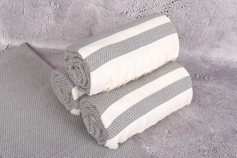 Custom Gifts, Lightweight towel, Turkish beach towel, Oversized Beach Towel, 70x40 Cotton Striped Towel, Turkish Towel Beach, Organic Beach Towel - 7
