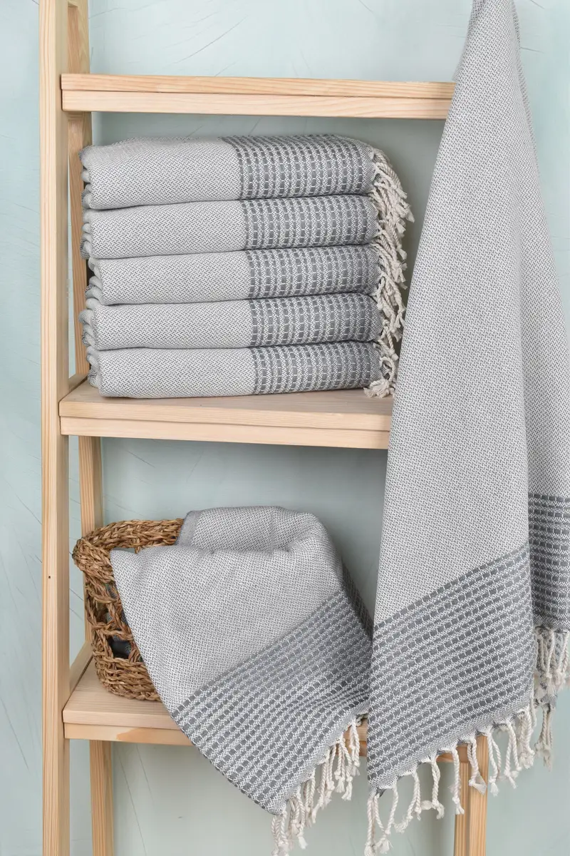Lightweight Turkish towel for beach, 70x36 Cotton Striped Towel, Soft towel, Personalized Turkish Towel, Bachelorette Favor, Monogrammed Beach Towel - 3
