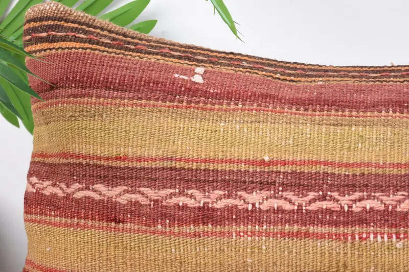 Anatolian Pillow Case, Ethnic Cushion, Pillow Sham, 12x36 Red Pillow Cover, Kilim Pillow, Turkish Pillow, Pillow for Sofa, Turkish Rugs Pillow - 2
