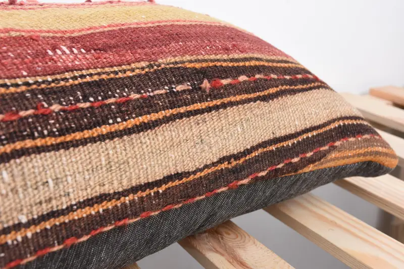 Anatolian Pillow Case, Ethnic Cushion, Pillow Sham, 12x36 Red Pillow Cover, Kilim Pillow, Turkish Pillow, Pillow for Sofa, Turkish Rugs Pillow - 7