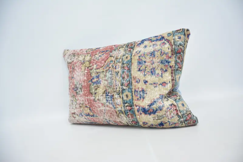 Vintage Kilim Throw Pillow, Comfy Throw Pillow Case, Pillow, 20x28 Beige Pillow, Vintage Pillow, Home Decor Pillow, Turkish Rugs Cushion - 4