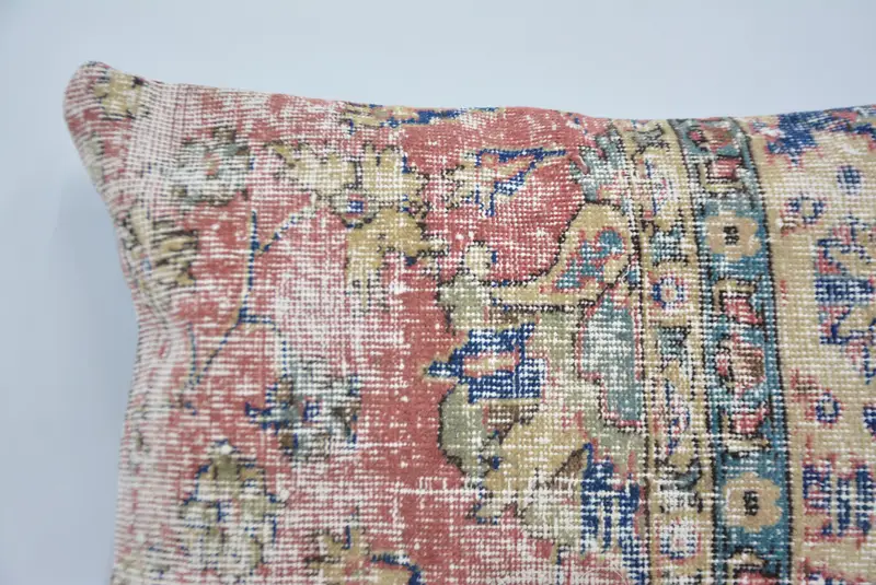 Vintage Kilim Throw Pillow, Comfy Throw Pillow Case, Pillow, 20x28 Beige Pillow, Vintage Pillow, Home Decor Pillow, Turkish Rugs Cushion - 2