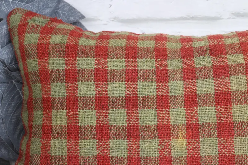 Kilim Pillow, Cushion Cover, Bed Pillow Case, Throw Kilim Pillow, Turkish Pillow, Authentic Pillow, Authentic Cushion Case, 12x20 Green Pillow Cover - 2