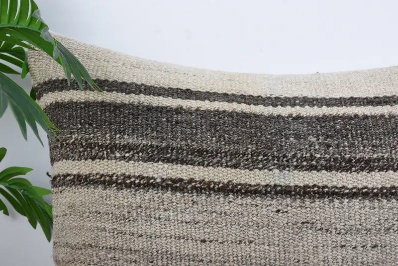 Boho Chic Cushion Cover, 20x28 Beige Pillow, Turkish Kilim Pillow, Cushion Case, Kilim Cushion Sham, Gift Pillow, Colorful Cushion Case - 3