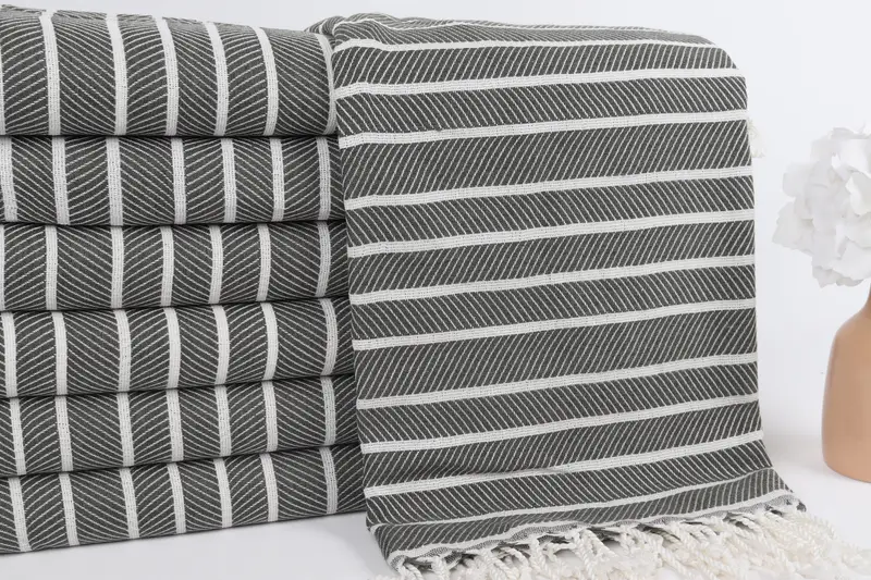 Custom Towel, Yoga Towel, 70x40 Bamboo Herringbone Towel, Luxury towel, Authentic Turkish hammam peshtemal, Valentines Gift, Lightweight towel - 2
