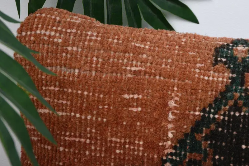 Traditional Cushion, 8x16 Orange Cushion, Bolster Cushion Cover, Boho Pillow Sham Cover, Gift Pillow, Cushion Case, Vintage Kilim Throw Pillow - 2