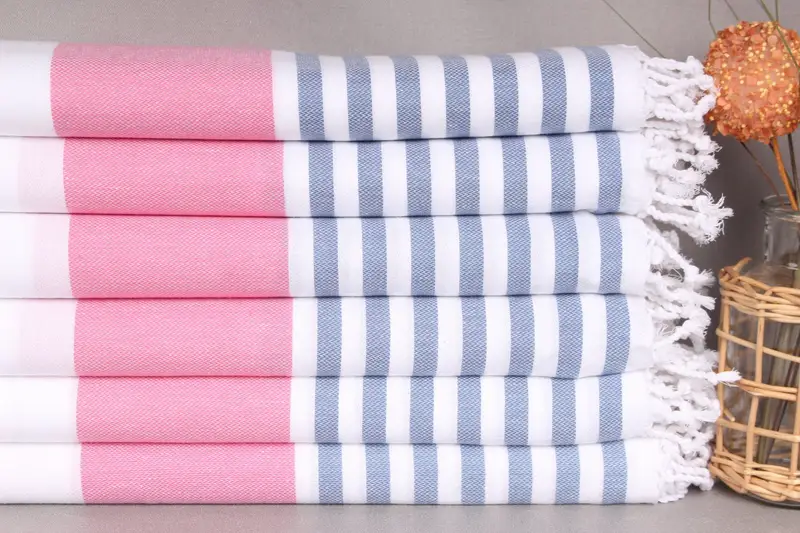 Custom Beach Towel, Monogrammed Beach Towel, Customized Towels, 70x40 Cotton Striped Towel, Personalized Beach Towel, Girl Trip Party Favor - 2