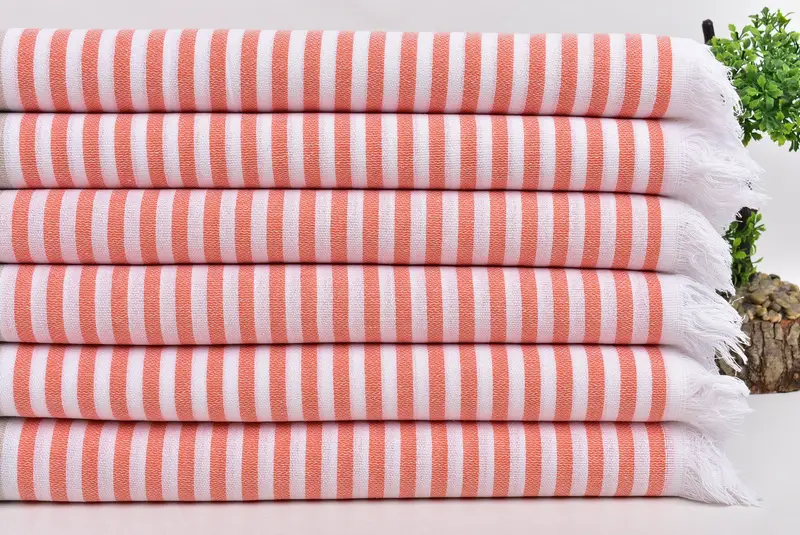 Bachelorette Party Gift, Christmas Gift, Spa Towel, Monogrammed Turkish Towel, Peshtemal Towel, 70x40 Cotton Striped Towel, Turkish Towel USA - 4