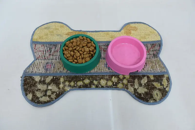 Bohemian Round Wool Placemat, Traditional Brown and Brown Dining Decor