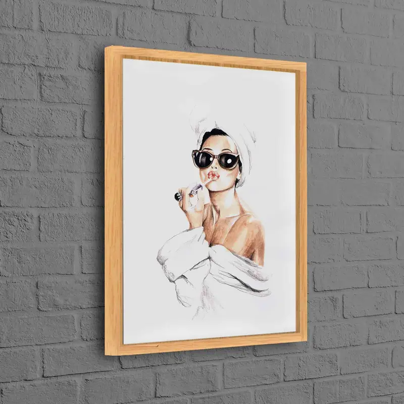 オードリー・ヘップバーン スタイル キャンバス プリント - エレガントなウォールアート