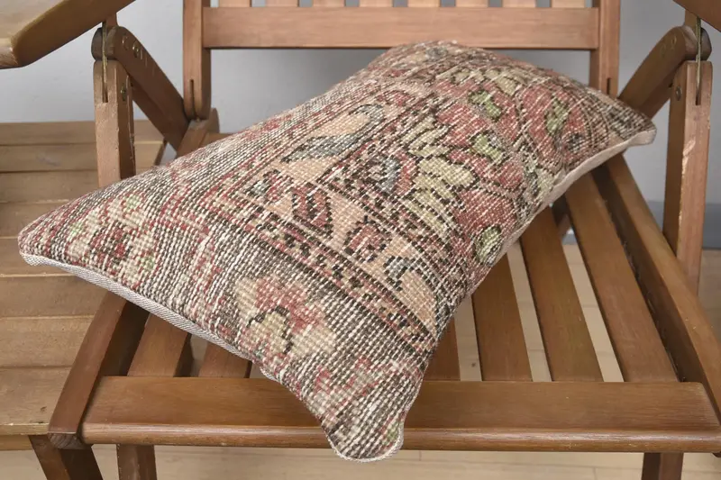 Christmas Pillow Case, Pillow Cover, Gift Pillow, Antique Pillows, Outdoor Patio Cushion, 12x20 Brown Cushion, Pillow for Couch - 4