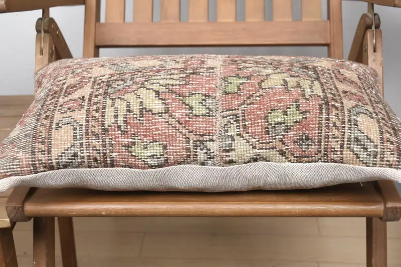 Christmas Pillow Case, Pillow Cover, Gift Pillow, Antique Pillows, Outdoor Patio Cushion, 12x20 Brown Cushion, Pillow for Couch - 5