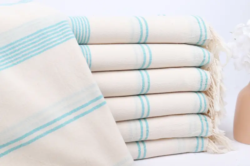 Memorial Gift, Bachelorette Party Gifts, Travel Towel, Quick-dry peshtemal, Family Gift Basket, Bridesmaid Gifts, 70x36 Cotton Striped Towel - 1