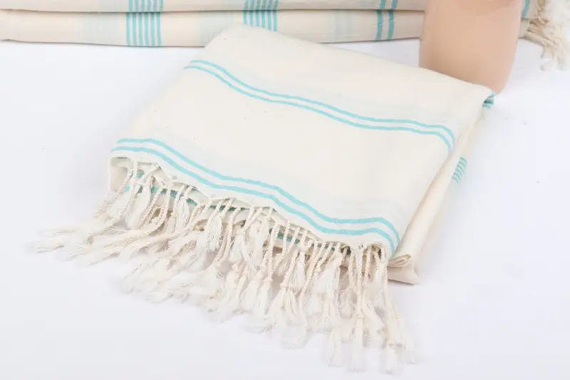 Memorial Gift, Bachelorette Party Gifts, Travel Towel, Quick-dry peshtemal, Family Gift Basket, Bridesmaid Gifts, 70x36 Cotton Striped Towel - 5