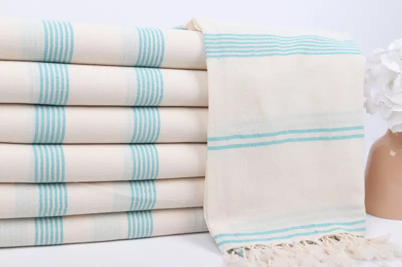 Memorial Gift, Bachelorette Party Gifts, Travel Towel, Quick-dry peshtemal, Family Gift Basket, Bridesmaid Gifts, 70x36 Cotton Striped Towel - 2