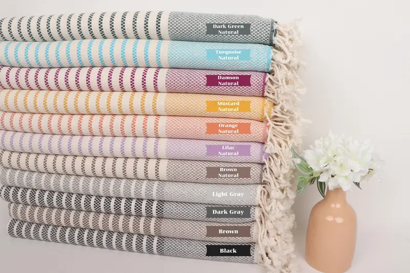Soft towel, Bachelor Party Favors, Towel With Name, Sand-resistant towel, 76x40 Cotton Striped Towel, Personalized Turkish Towel, Holiday Towel - 1