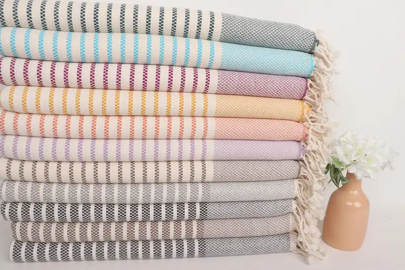 Soft towel, Bachelor Party Favors, Towel With Name, Sand-resistant towel, 76x40 Cotton Striped Towel, Personalized Turkish Towel, Holiday Towel - 2