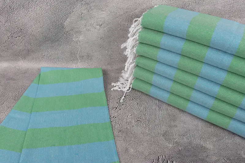 Bathroom Towels, Beach Theme Wedding Gift, Personalized Hand Towel, Personalized Wedding Gift, Monogram Hand Towel, 40x18 Cotton Striped Towel - 2