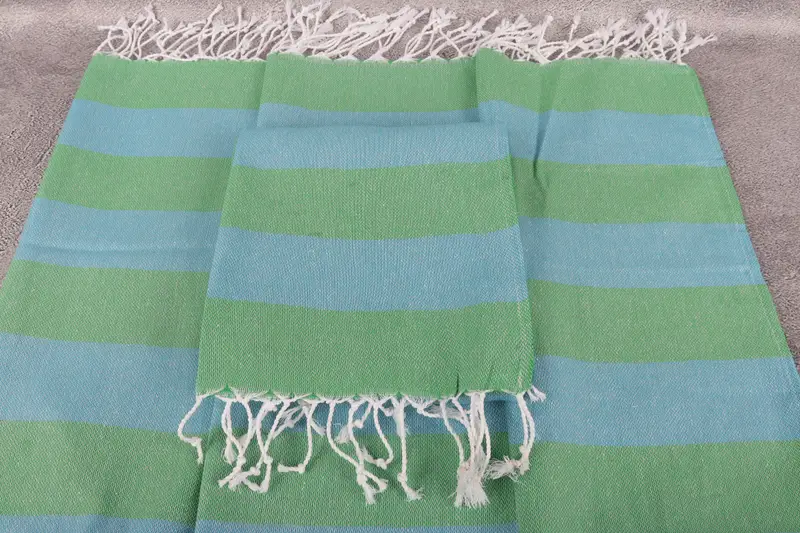 Bathroom Towels, Beach Theme Wedding Gift, Personalized Hand Towel, Personalized Wedding Gift, Monogram Hand Towel, 40x18 Cotton Striped Towel - 4
