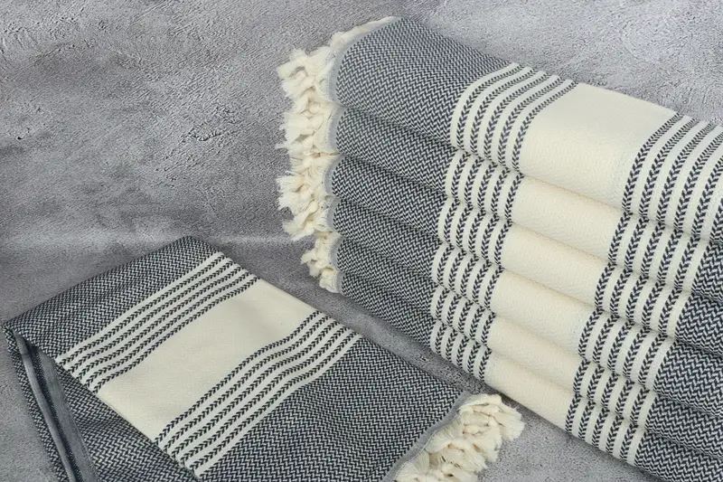 Personalized Gifts, Extra large Turkish bath towel, Turkish Towel USA, Personalized Wedding Gift, 70x40 Cotton Striped Towel, Bridal Party Gifts - 2
