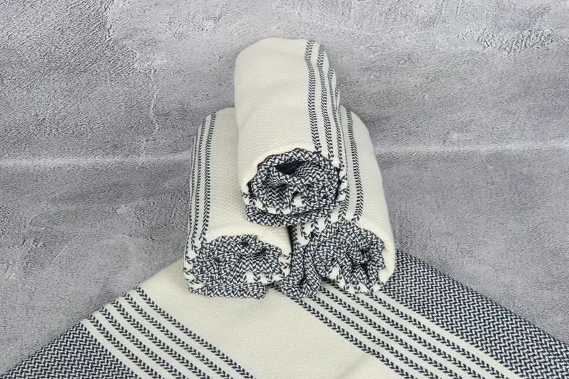 Personalized Gifts, Extra large Turkish bath towel, Turkish Towel USA, Personalized Wedding Gift, 70x40 Cotton Striped Towel, Bridal Party Gifts - 7