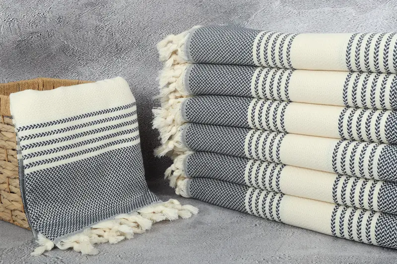 Personalized Gifts, Extra large Turkish bath towel, Turkish Towel USA, Personalized Wedding Gift, 70x40 Cotton Striped Towel, Bridal Party Gifts - 3